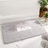 Letter Print Sponge Bathroom Cashmere Thickening Mat Bath Non-slip Carpets In Wash Basin Bathtub  Floor Rug Shower Room Doormat Memory Foam 3D Pad