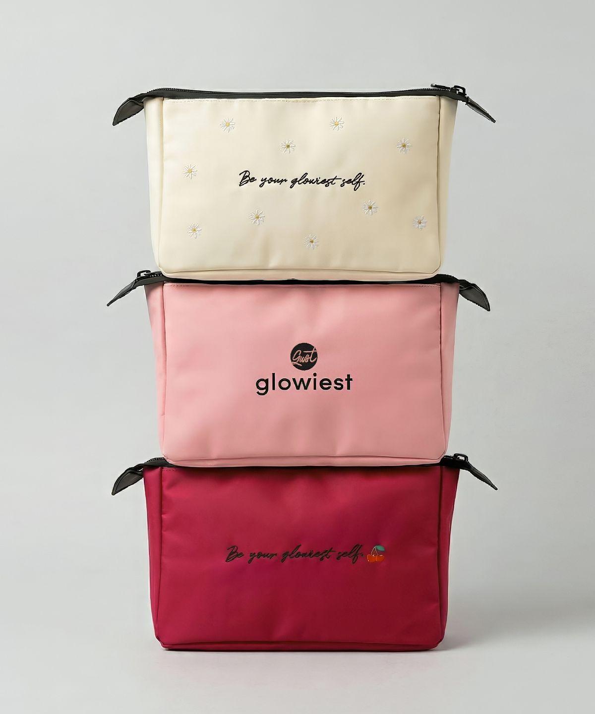 Multi-purpose makeup pouch Ivory