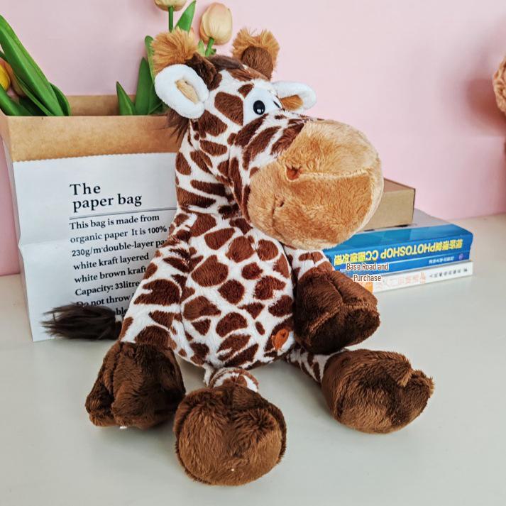 Plush Forest Animal Dolls: Lion, Elephant, Tiger, Monkey, and Deer - Children's Toys