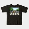 Boys Girls Soft Cotton Graphic Tees Daney Road Breathable Daily School Wear Kids T-Shirts