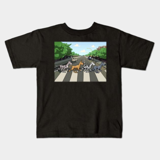 Boys Girls Soft Cotton Graphic Tees Daney Road Breathable Daily School Wear Kids T-Shirts