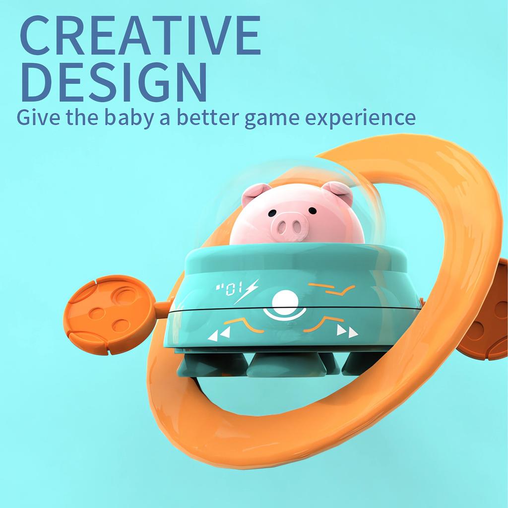 Cute Pig Pull String Power Swimming Outdoor Pool Game Interactive Toy