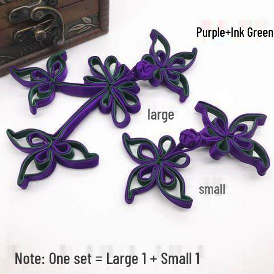 Ręcznie robione guziki Żabki 3D: Retro Kwiatowy Cheongsam Garnitur Tang Dekoracja