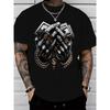 Comfort-Fit Cotton Tee – Men’S Crew Neck T-Shirt Featuring Trendy Dollar & Rings Graphics
