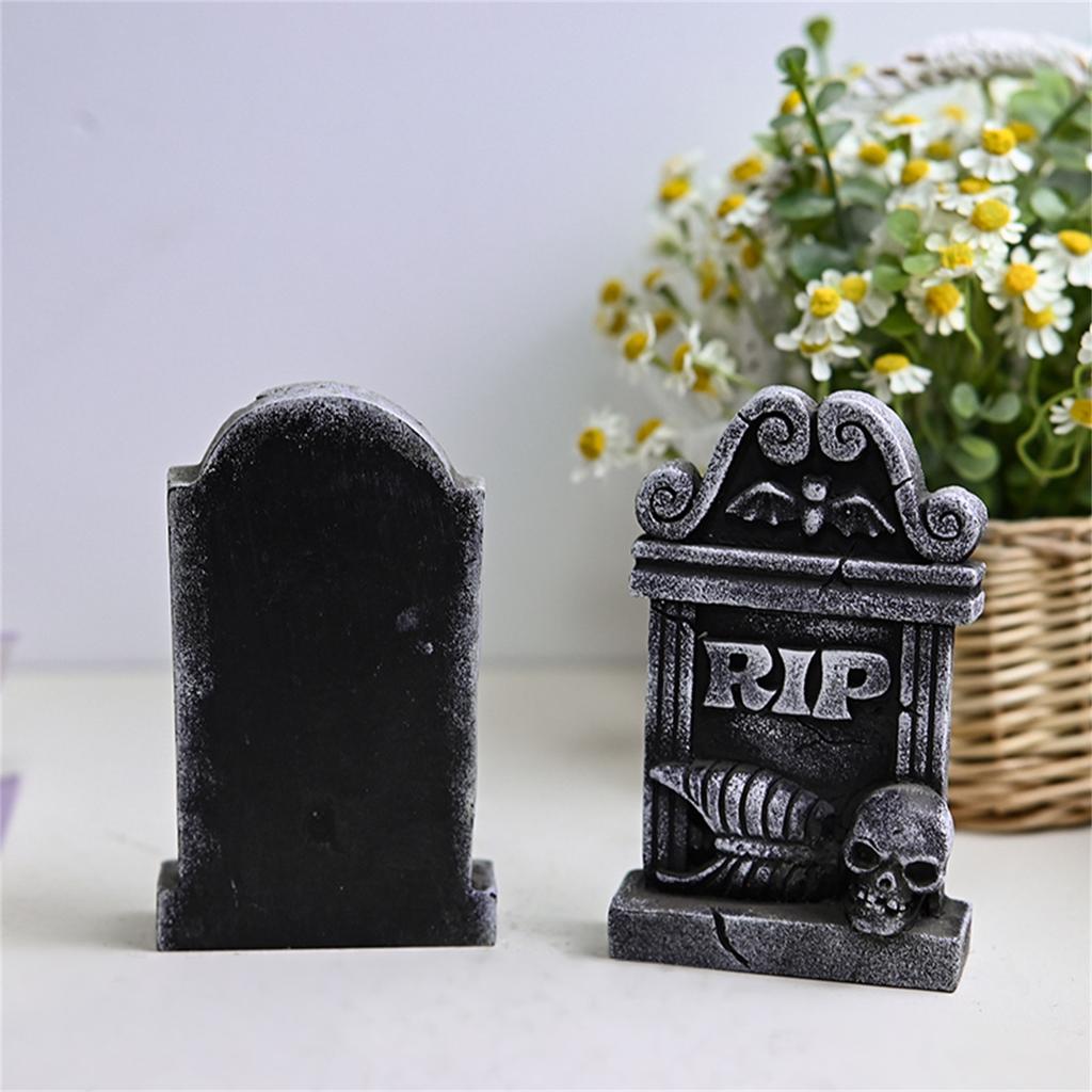 RIP Tombstone Room Script Killing Haunted House Horror Outdoor Scene Layout Decoration Resin Tombstone Ornaments