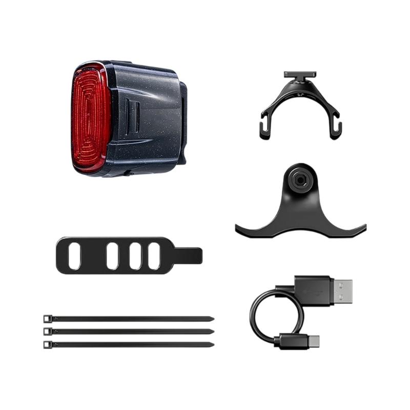 

USB Rechargeable Bike Rear Light LED Tail Light Waterproof Bicycles Taillights Cycling Safety Warning Lamp Enduring 1
