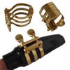 Double Screw Adjust Brasses Alto Saxophone Mouthpiece Ligature Clip Climp Saxophone Fastener Clip For Alto/Tenors