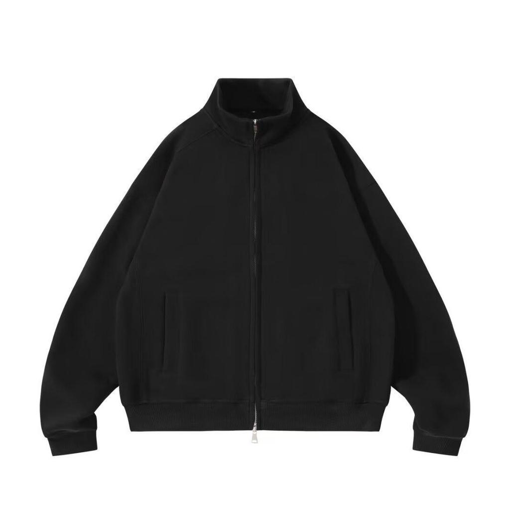 Men's Trendy Autumn/Winter Hoodie Cardigan: Loose Casual Stand Collar Zipper Jacket