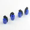 4pcs Aluminum Alloy Car Tire Valve Cap Grenade Tyre Valve Stem Cover Air Dust Cap Tire Valve Truck Bike Wheel Rim Valve Stem Cap