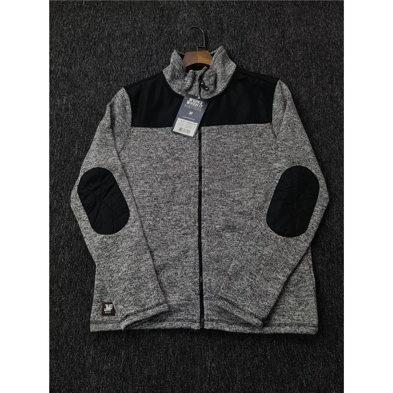 

Export European and American Single Men Spring & Fall Loose Plus Size Multicolor Hoodie Outwear Casual Retro Stand Collar Jacket Cardigan Tide Gray 2XL