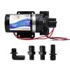 DC 12V Water Supply and Drainage Pump, 160 PSI, 6 L/min, Self-Priming Water Pump, Diaphragm Pump, Built-in Automatic Pressure Switch, for Campervans,