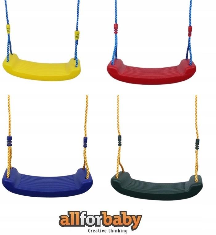 Solid Plastic Playground Swing Yellow Multi