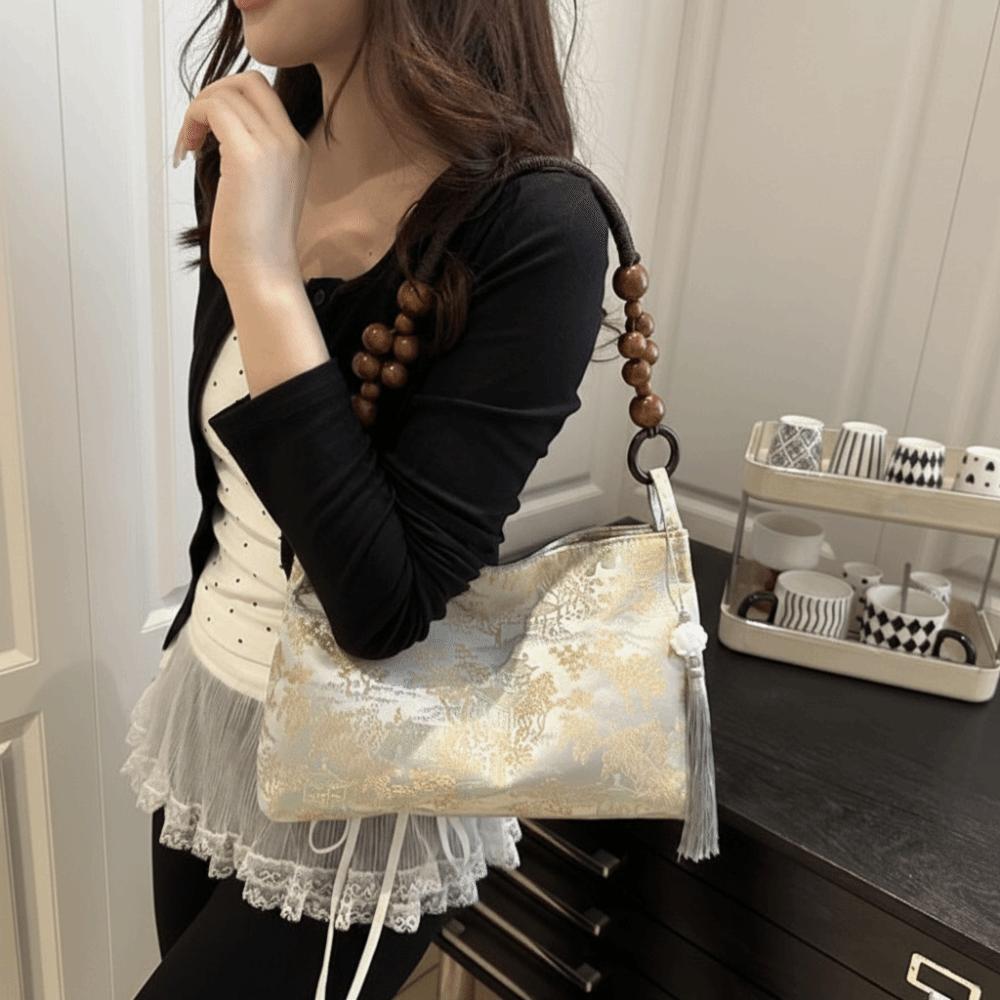 Cloth Pea Purses Large Capacity Cheongsam Bag Retro Chinese Style Handbag  Work