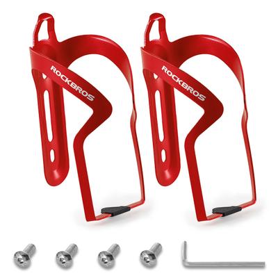 ROCKBROS Bicycle Bottle Cage Drink Lightweight Road Plastic Bottle Aluminum Bottle Set of 5 Colors Installation Tools Included Holder, Bike, Holder,