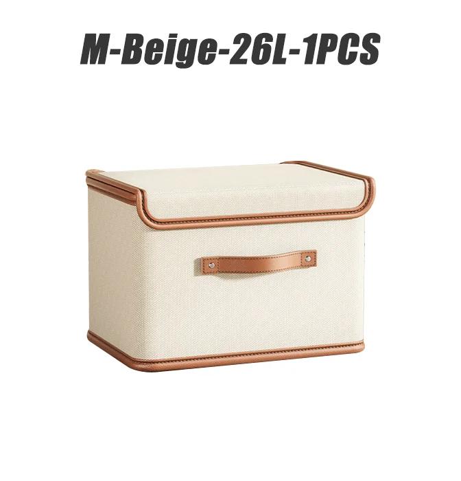 Non-Toxic Storage Box With Lid Large Capacity Collapsible Clothing Trousers Storage Box Moisture-Proof Dustproof Storage Box Home Supplies