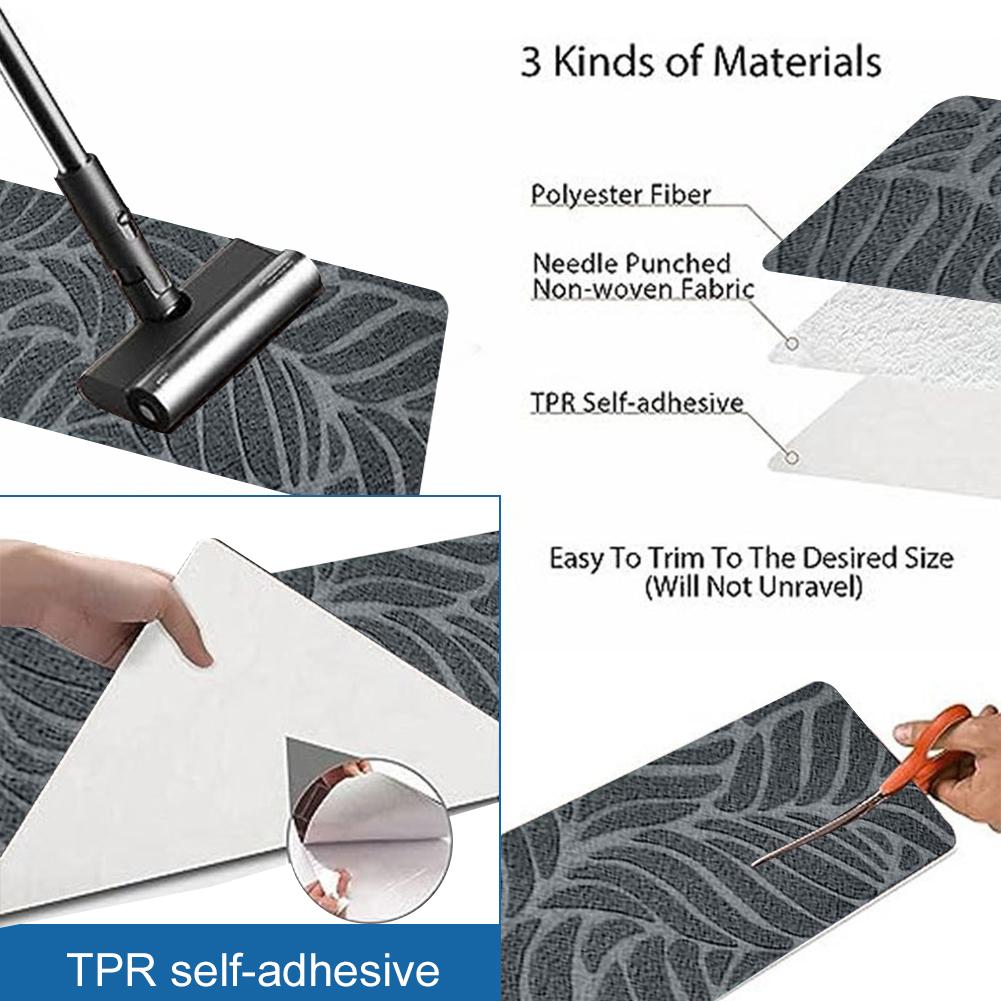 15PCS Self-Adhesive Floor Protector Rug Living Room Stairs Steps Tread Mats Nordic Stair Treads Carpets for Indoor Decoration