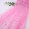 Faux Pearl Table Runner Tulle 118 X 28 Inch Sheer Gauze Fabric for Wedding Birthday Party Baby Shower Anniversary Dining Table Decor