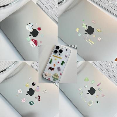 Cute Cartoon Jelly 3D Stickers: Dog & Cat for Phone, iPad & Nails.
