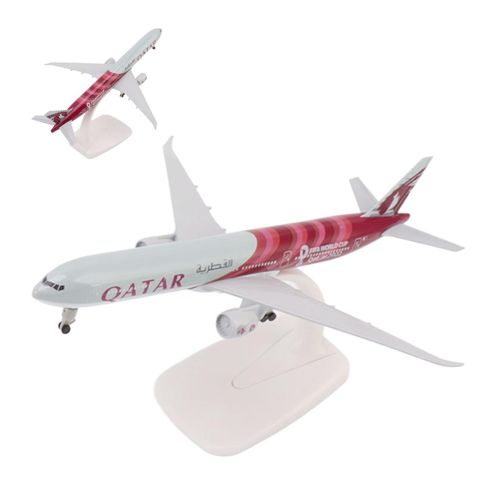 Airplane Model Alloy Home Decoration Complete Engraved Lines Simulated Stable Base Airways Plane