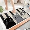 Faux Cashmere Floor Mat Bathroom Water-Absorbing Non- Mat Bedroom Bedside Rug Entrance Door Mat