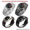 GA-2100 Mod Kit For Casio G-SHOCK GA2100 2110 GA B2100 Watch Men Modified Stainless Steel Case FKM Fluororubber Band Metal Strap