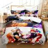 Anime King Of Fighters Bedding Set Duvet Cover Bed Set Quilt Cover Pillowcase Comforter king Queen Size Boys Adult Bedding029