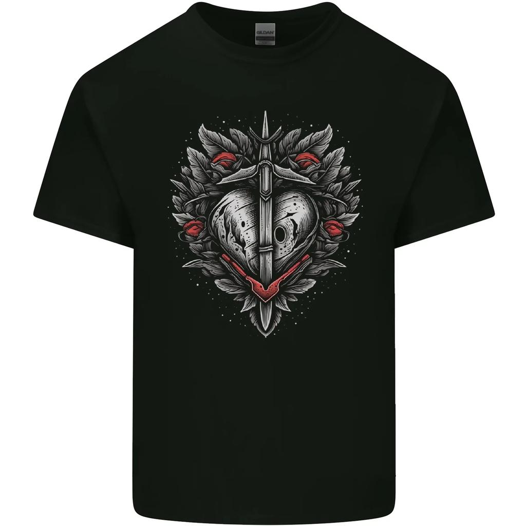 Fantasy Heart & Sword Kids T-Shirt Childrens