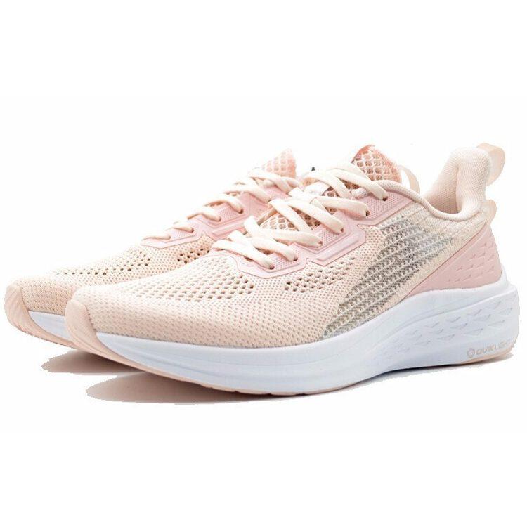 361 FlyFish 1 Breathable Low Top Running Shoes Women's Pink White Mesh 582022241-2