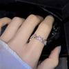 Fashion for Butterfly Rings Shiny Adjustable Finger Ring Girls Minimalist Dainty Jewelry Gift for Women Teen Girl Valent