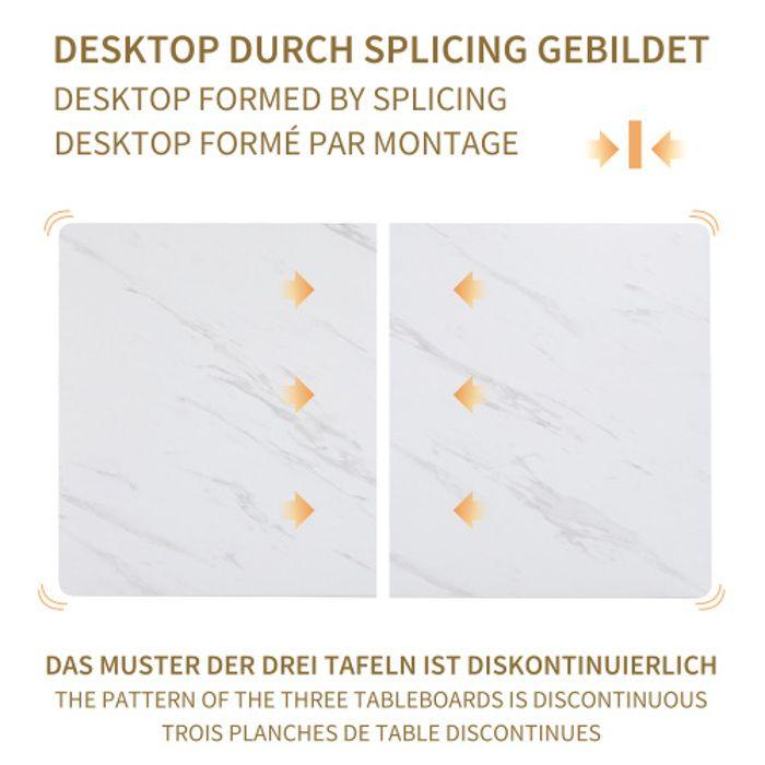 Dining Table - MUVOE - Rectangular - 140x80cm - Black Metal - 2 Places