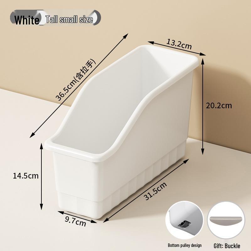 Wheeled Kitchen Cabinet Storage Box - Large Capacity Multifunction Organizer for Miscellaneous Household Items