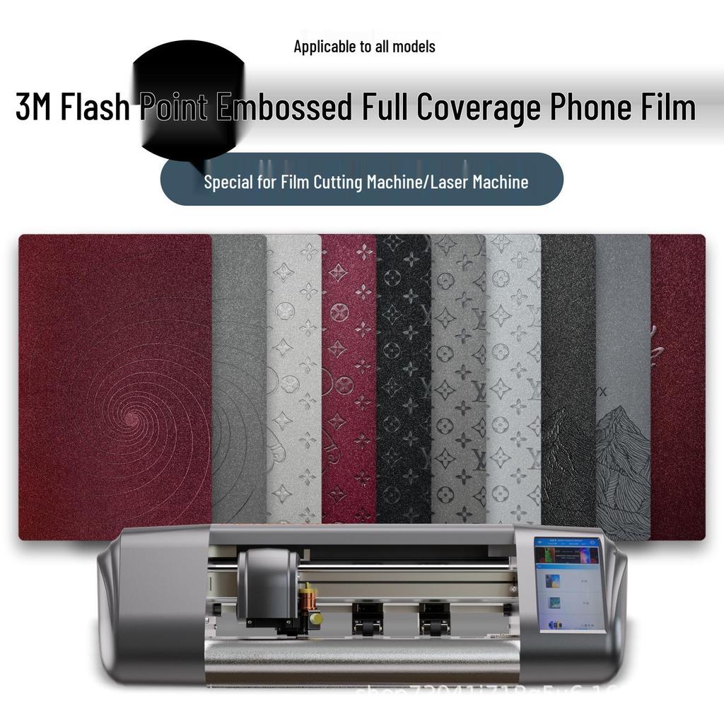 3M Glitter Leather Embossed Back Film for Foldable Screens - Full Coverage Cutting Machine Special