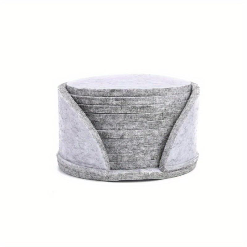 

A Set of 10 Circular Felt Coasters for RV Kitchens, Designed Specifically To Protect The Dining Table From Heat. Suitable for Coffee,tea,and Hot Drink 1 pcs