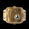 Stylish Men'S Copper Ring Hip Hop Punk, Creative Box Flip Ring