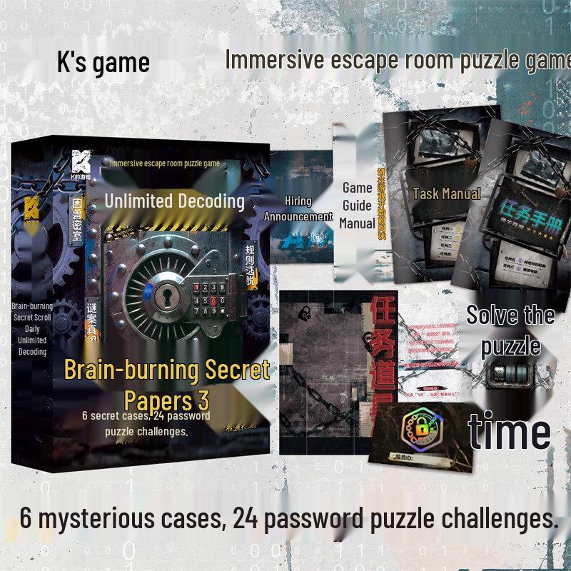 K's Mind-Bending Secret Scroll: Immersive Deduction Puzzle Game (Single & Multiplayer)