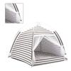 Warm Pet Sleeping Tent Removable Cotton Linen Pet Indoor Tent for Cats Dogs Small and Medium Sized