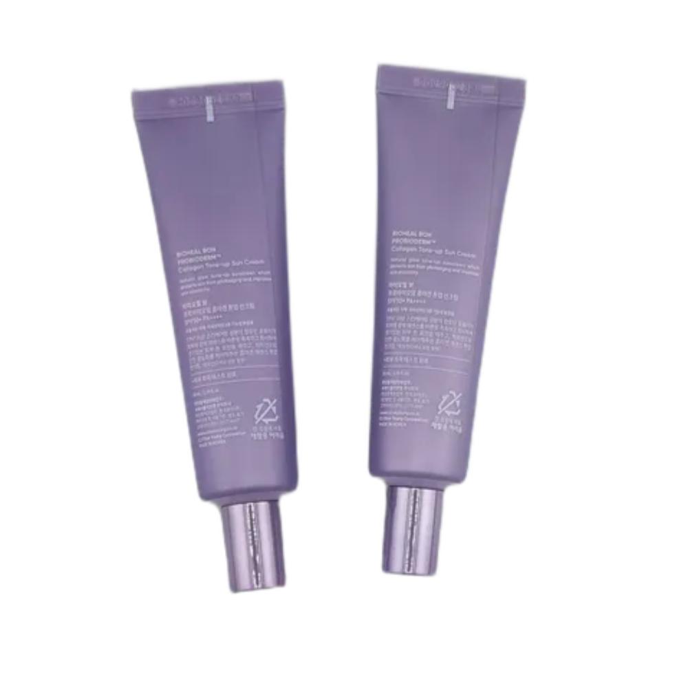 BIOHEAL BOH Probioderm Kollagen Tone-Up Sonnencreme 50ml×2 LSF50+ PA++++ Aufhellender UV-Schutz