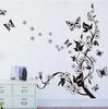 (Nikita) Lodówka motyl kwiat winorośli naklejki ścienne naklejki meble kuchenne wystrój