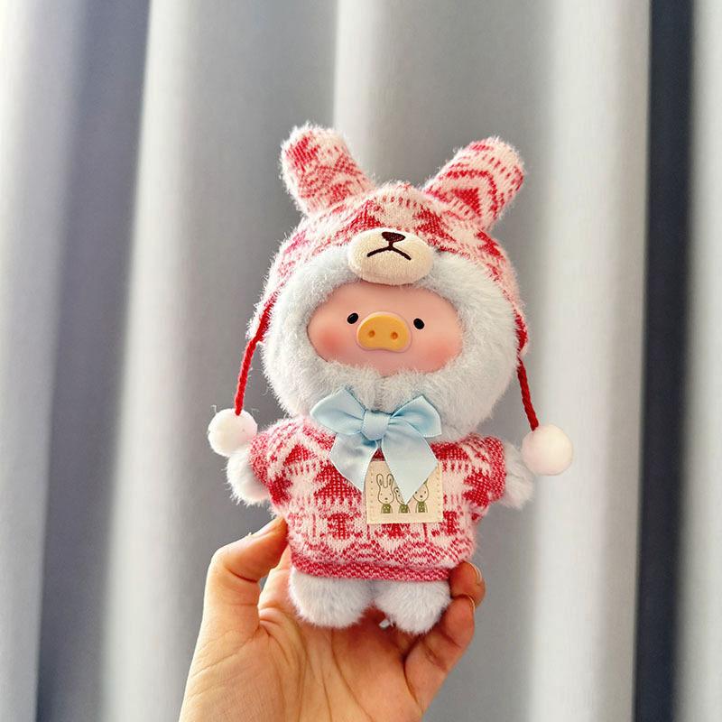 Lulu Pig Blind Box Series Kawaii Doll Clothing Accessories Pendants Canned Pig Dress Up Game Creative Handmade Knitted Retro Set