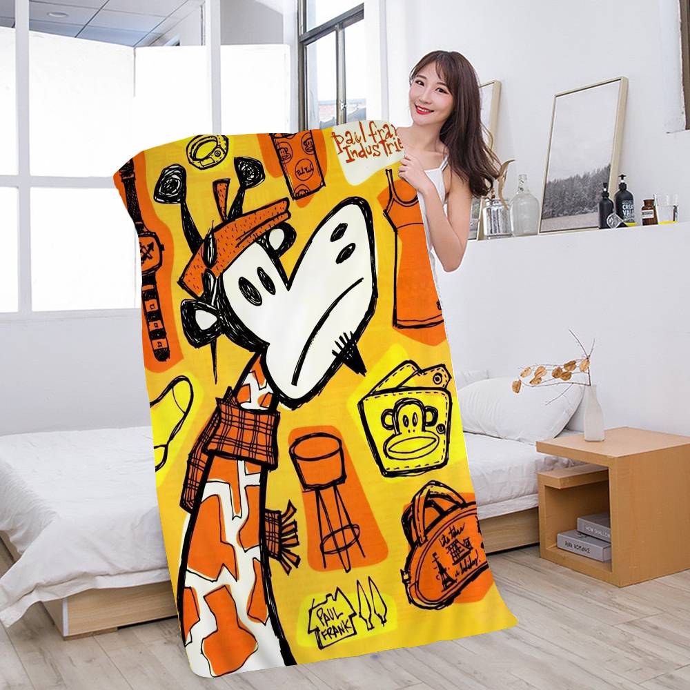 

P-Paul F-Frank DIY Sticky Bath Towel Microfiber Soft Water Absorbing Breathable For Girl Kids Decorative Cartoon Beach Towel W40*H60(CM)