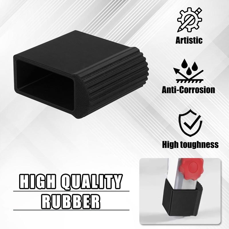 1/2pcs Ladder Outer Shoes Non-slip Rubber Ladder Feet Pads Furniture Leg Covers Replacement Protectors Cover Floor Step Cap