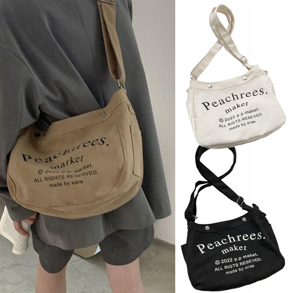 

Холщовая сумка-мессенджер в стиле ретро, ​​сумка через плечо, высококачественная японская сумка-тоут для женщин и мужчин