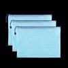 A4 Grid Zipper Bag, File Bag, Transparent Hand-held Storage Bag, Student Stationery Bag, Office Supplies Side-padded Bag