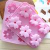 Silicone Cake Mold 6 Flowers Handmade Soap Molds Six Cherry Blossom Jelly Mould Cake Making Baking