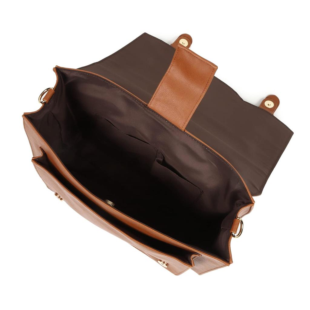 Umhängetasche quadratisch Schule Retro Tasche Tasche, 3-Wege Rucksack, Tasche, Redakteurtasche, Tasche, Rucksack, (Kamel)