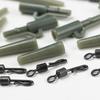 40Pcs/Set Carp Fishing Accessories Set with Storage Box Portable Metal Swivels Soft Tubes Sleeves Carp Fishing Gear Equipment Kit