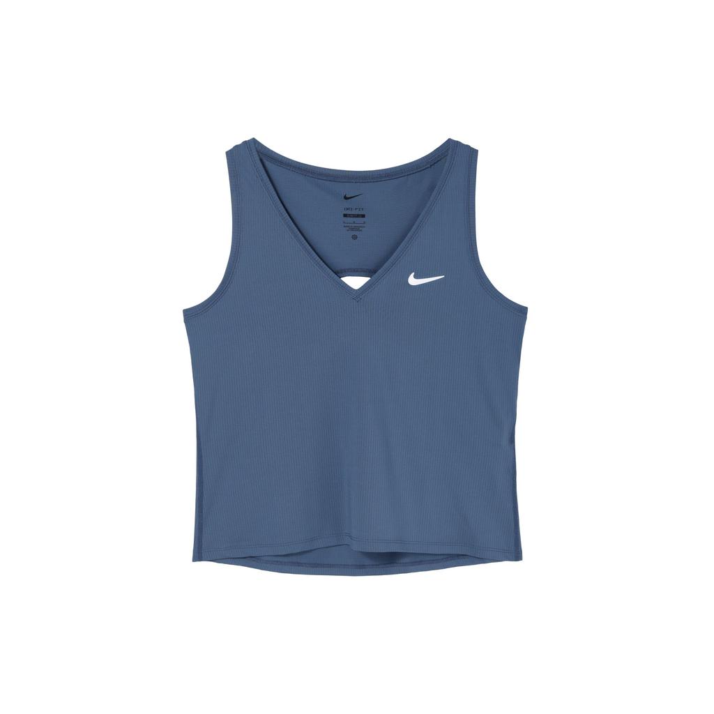 Nike Court Victory Solid Quick-Dry Tennis Tank Top Women Tops Finn-Blue CV4785-491