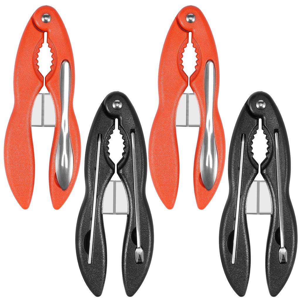 Stainless Steel Crab Tool Nut Cracker Crab Peel Shrimp Tool Lobster Clamp Pliers Clip Pick Set Seafood Tools Knives Accessories