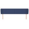 Maison Exclusive - Tête de lit avec oreilles Bleu 163x23x78/88 cm Tissu