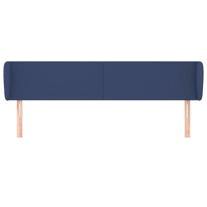 Maison Exclusive - Tête de lit avec oreilles Bleu 163x23x78/88 cm Tissu